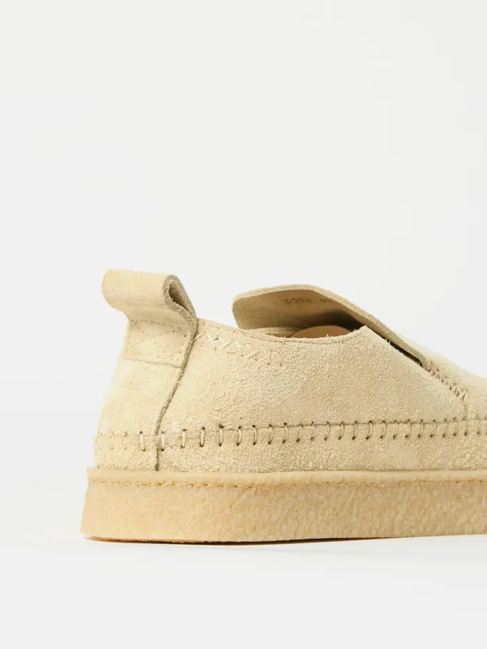 Yogi X Hitch Loafer In Sand Brown Hairy Suede Men Universal Works Footwear