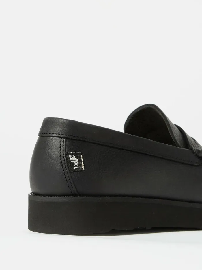 Yogi X Rudy II In Black Tumbled Leather Men Universal Works Footwear