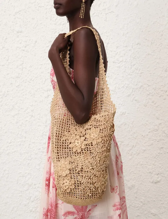 Zimmermann Bags Floral Raffia Carry All Natural 8211 Women