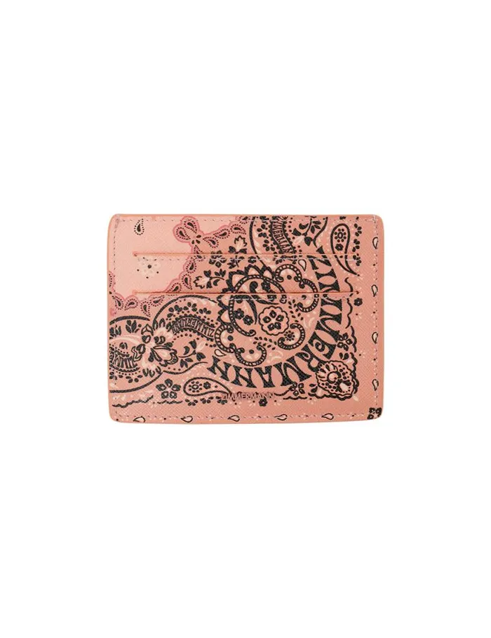 Zimmermann Bags Printed Leather Cardholder Pink Bandana 8211 Women