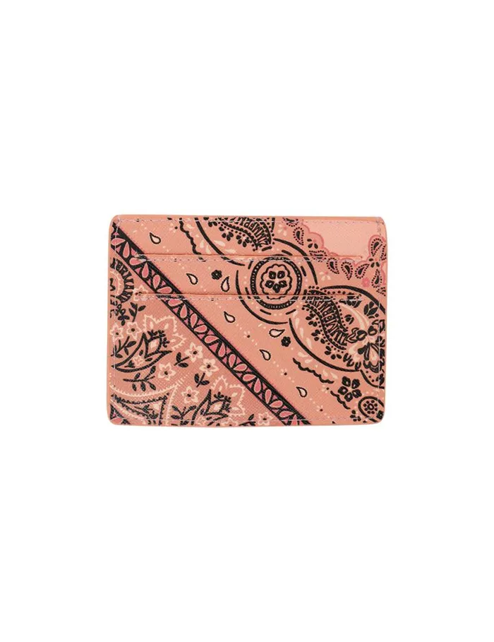 Zimmermann Bags Printed Leather Cardholder Pink Bandana 8211 Women