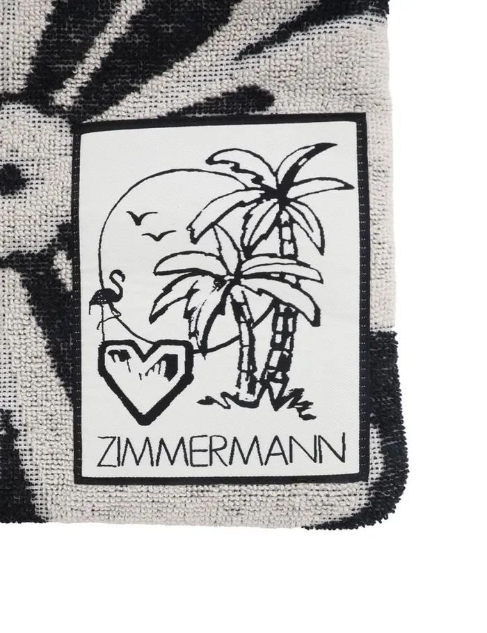 Zimmermann Bags Towelling Drawstring Pouch Blackcream 8211 Women