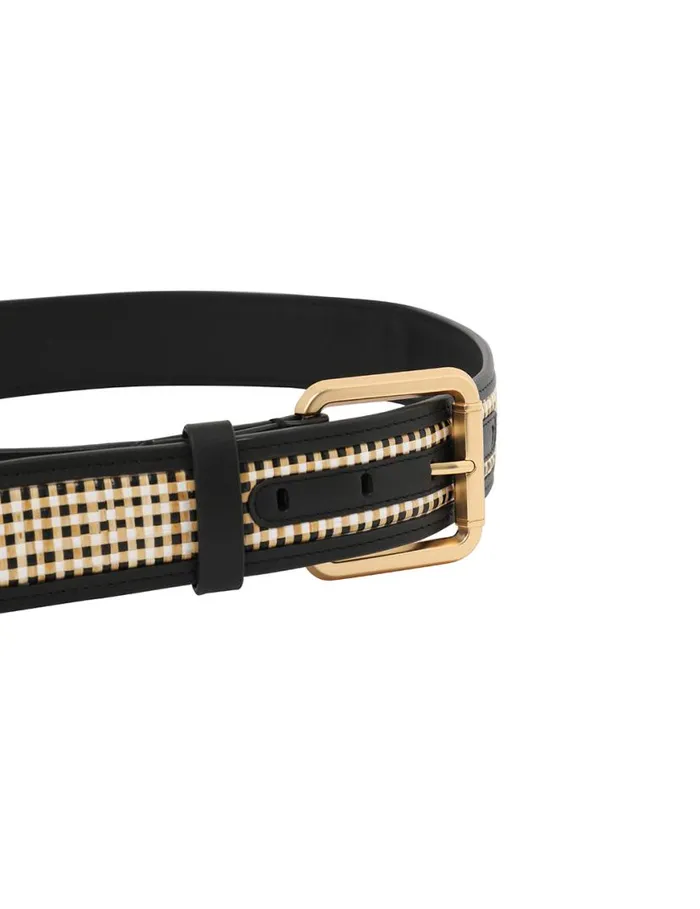 Zimmermann Belts Raffia Belt 30 Black 8211 Women