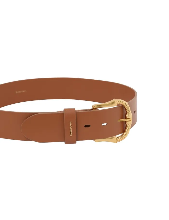 Zimmermann Belts Twisted Buckle Leather Belt 40 Avalon 8211 Women