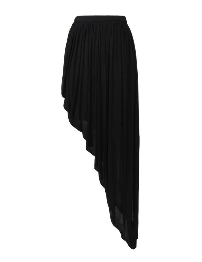 Zimmermann Clothing Natura Jersey Draped Skirt Black 8211 Women