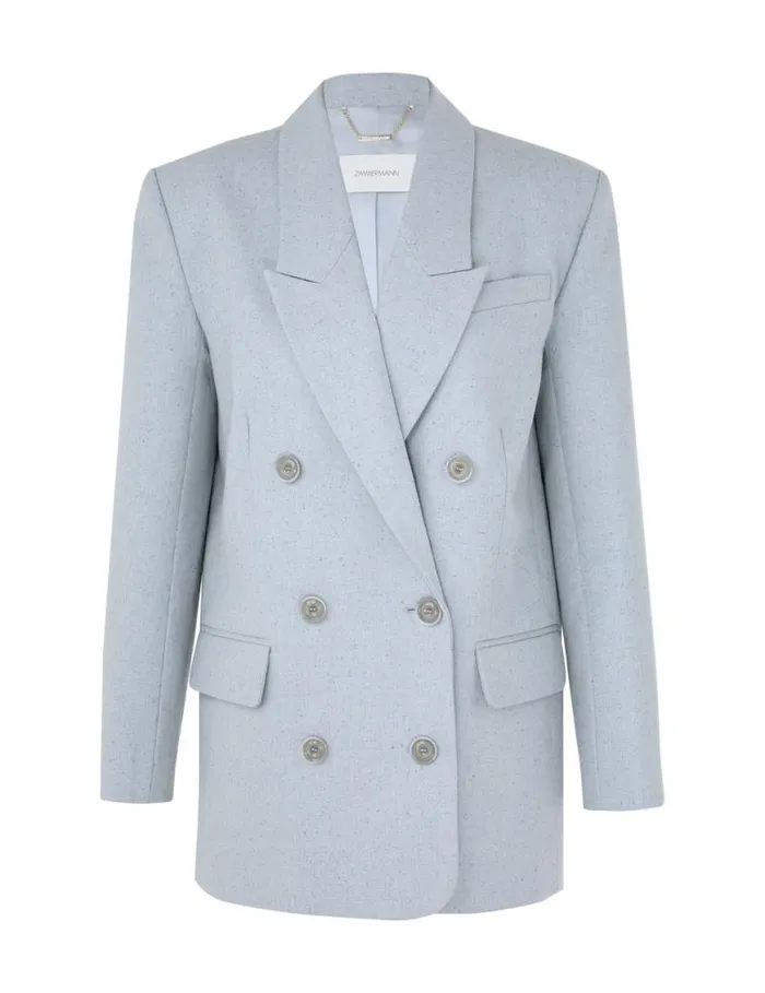 Zimmermann Clothing Natura Melange Jacket Chambray 8211 Women