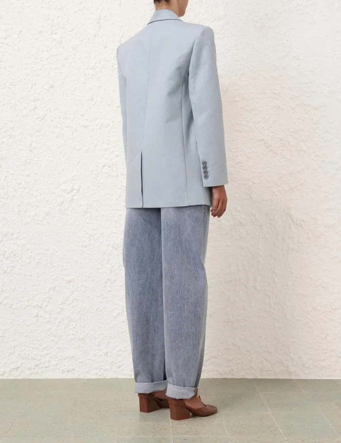 Zimmermann Clothing Natura Melange Jacket Chambray 8211 Women