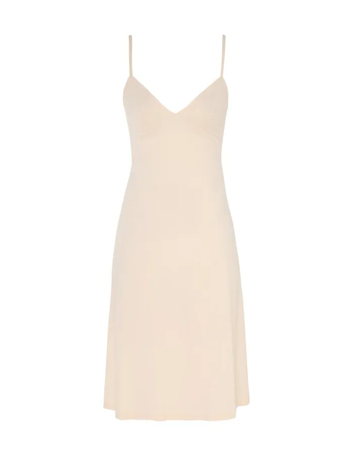 Zimmermann Clothing Natura V Neck Button Midi Buff 8211 Women