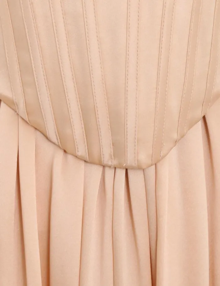 Zimmermann Clothing Silk Corset Dress Sand 8211 Women