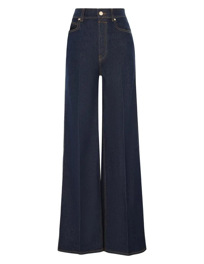 Zimmermann Denim Wide Straight Jean Ink 8211 Women