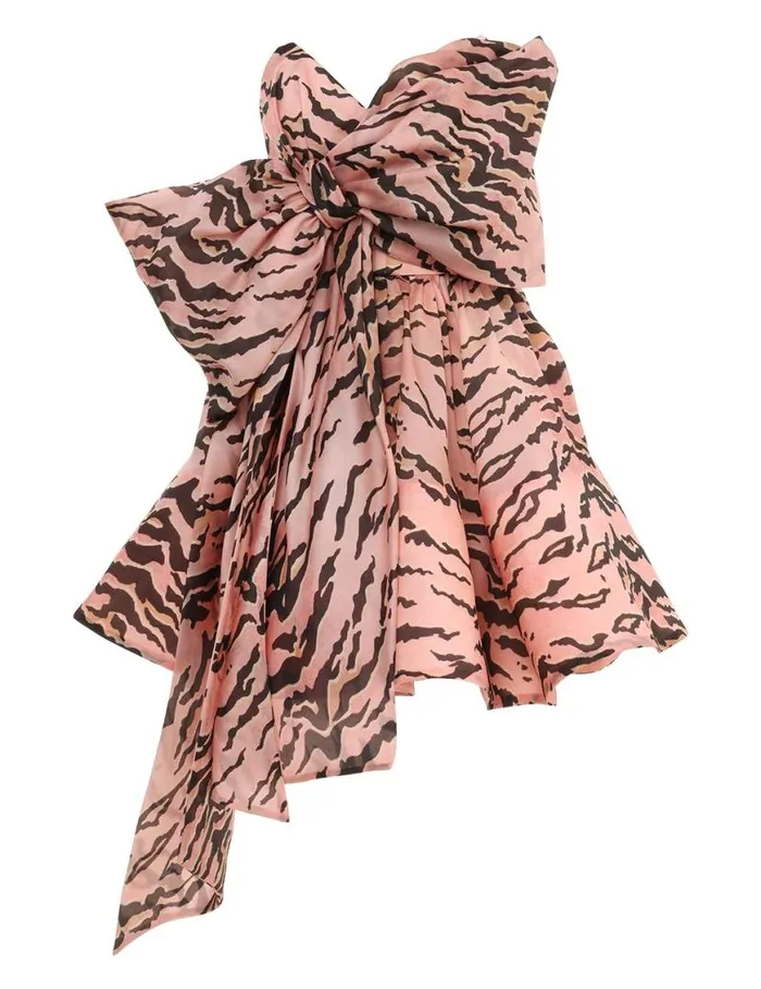 Zimmermann Dresses Matchmaker Bow Mini Dress Pink Tiger 8211 Women