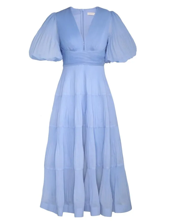 Zimmermann Dresses Pleated Midi Dress Jacaranda 8211 Women