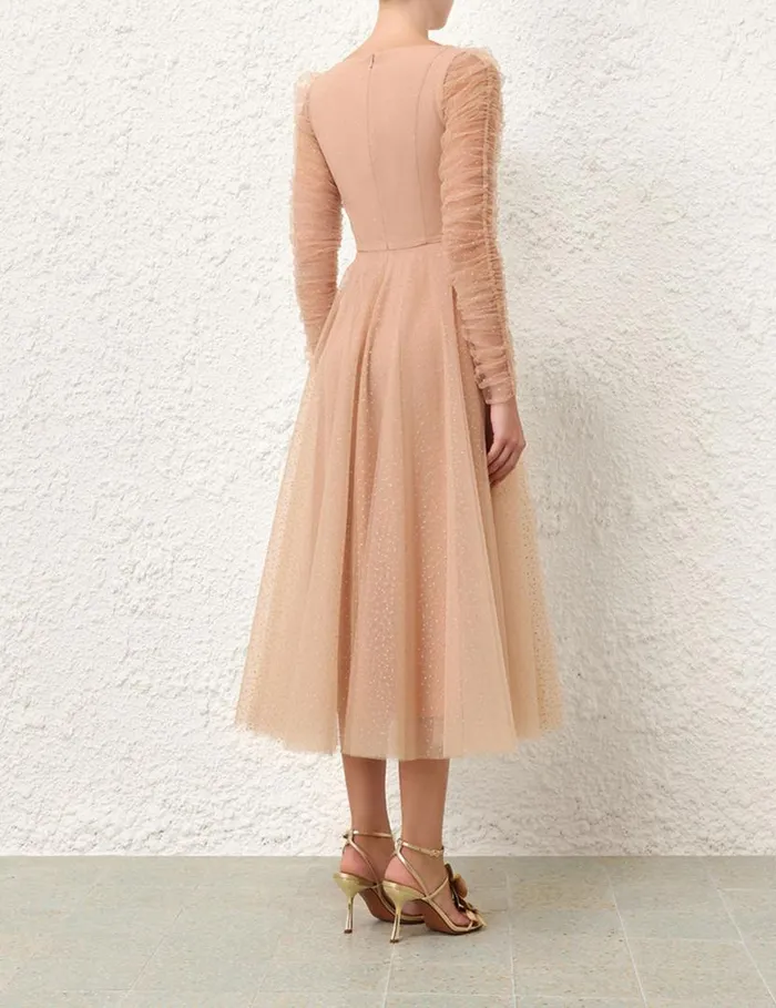 Zimmermann Dresses Tulle Ballet Dress Nudegold Dot 8211 Women