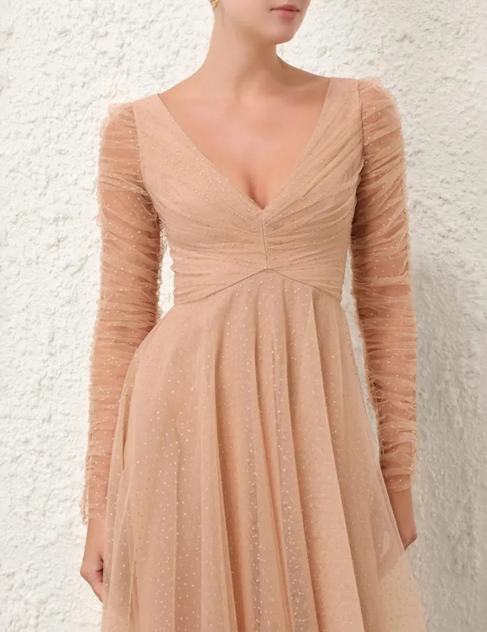 Zimmermann Dresses Tulle Ballet Dress Nudegold Dot 8211 Women
