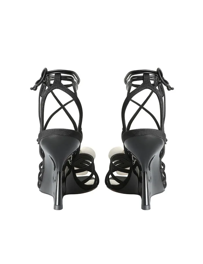 Zimmermann Heels Zimmermann Orchid Wedge 85 Onyx 8211 Women