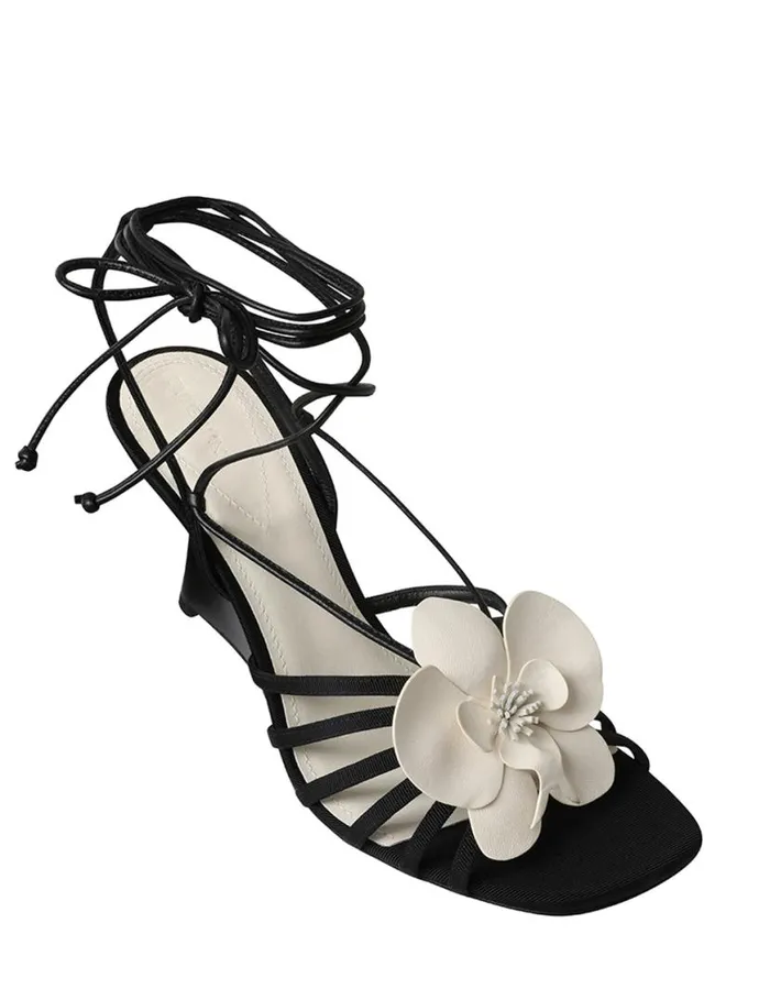Zimmermann Heels Zimmermann Orchid Wedge 85 Onyx 8211 Women
