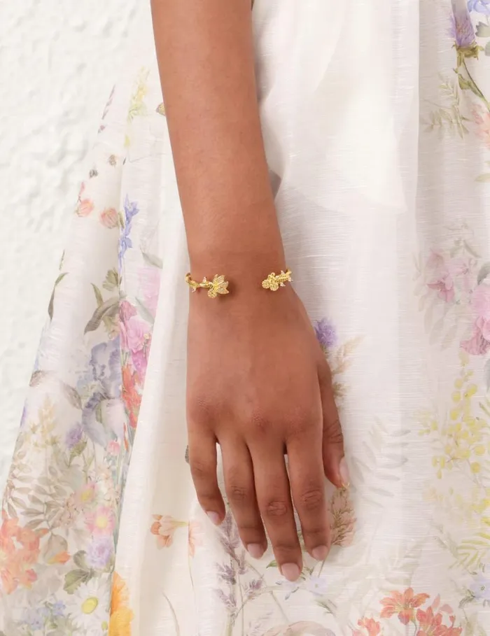 Zimmermann Jewellery Zimmermann Bloom Cuff Goldgreen 8211 Women