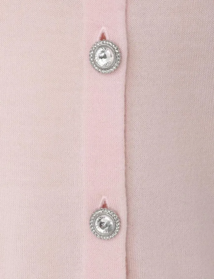 Zimmermann Knitwear Matchmaker Crew Neck Cardigan Dusty Pink 8211 Women