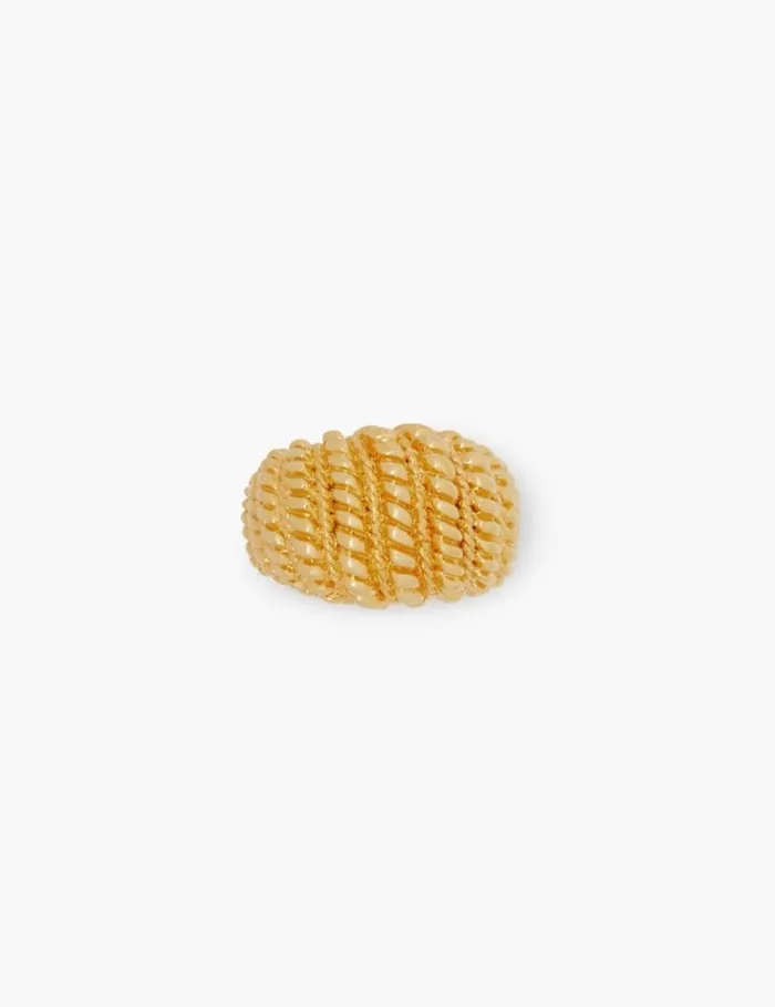 Zimmermann Rings Twisted Rope Dome Ring Gold 8211 Women