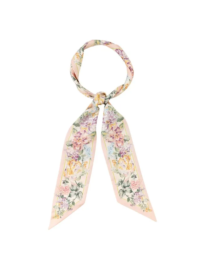 Zimmermann Scarves Printed Silk Ribbon Scarf Multi Watercolour Floral 8211 Women Zimmermann Scarves Printed Silk Ribbon Scarf Multi Watercolour Floral 8211 Women