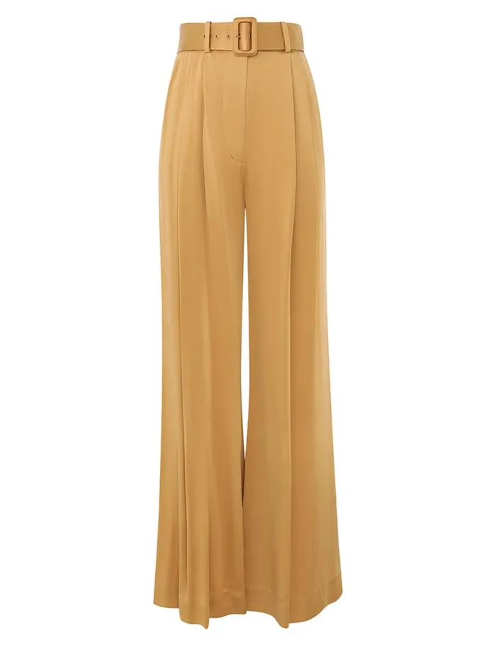 Zimmermann Shorts and Pants Silk Tuck Pant Honey 8211 Women