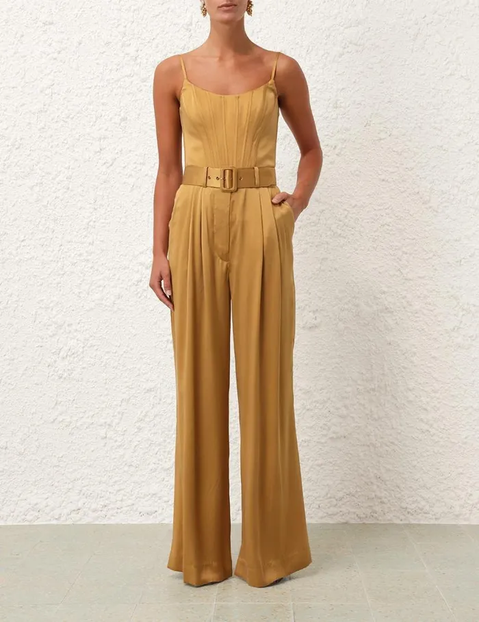 Zimmermann Shorts and Pants Silk Tuck Pant Honey 8211 Women