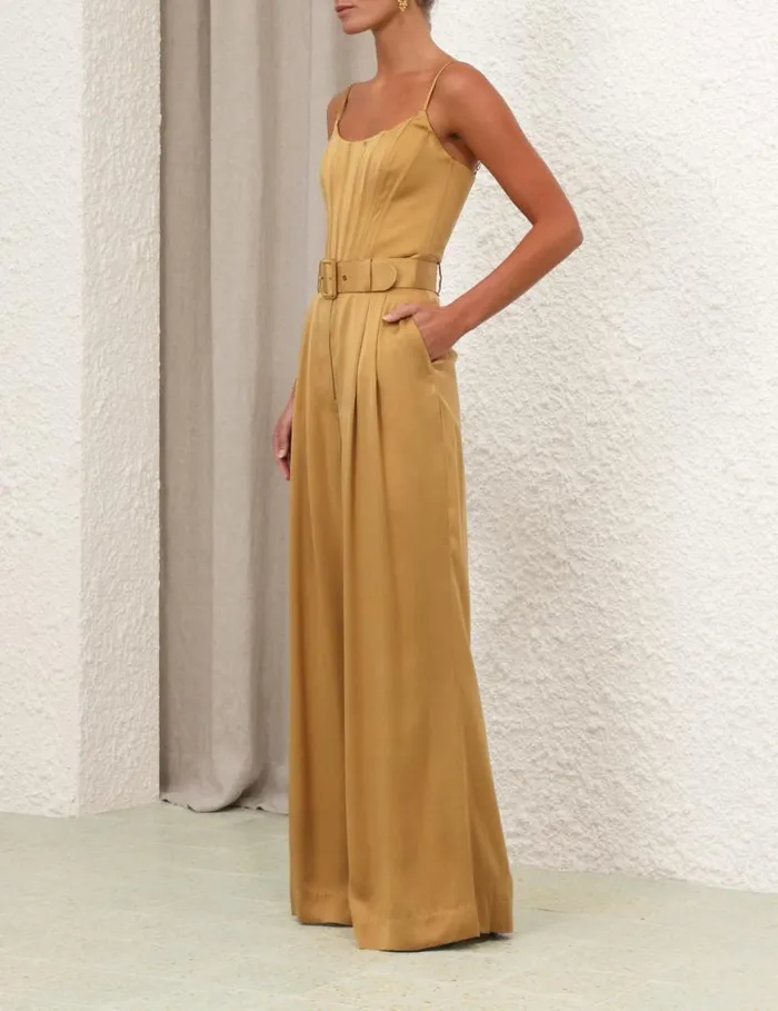 Zimmermann Shorts and Pants Silk Tuck Pant Honey 8211 Women
