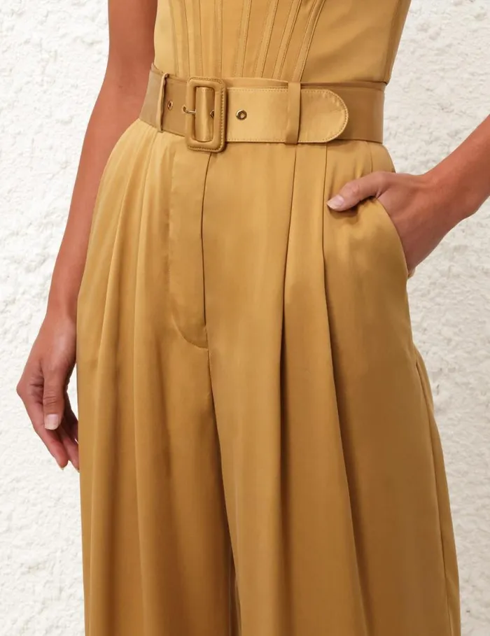 Zimmermann Shorts and Pants Silk Tuck Pant Honey 8211 Women
