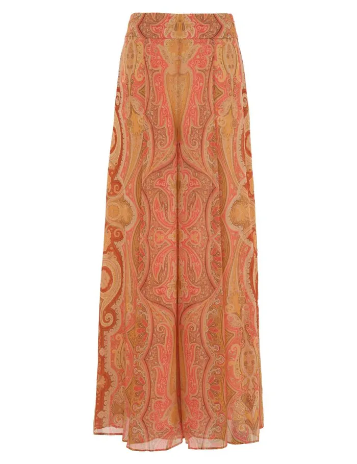 Zimmermann Shorts and Pants Tranquillity Flared Culottes Red Paisley 8211 Women Zimmermann Shorts and Pants Tranquillity Flared Culottes Red Paisley 8211 Women