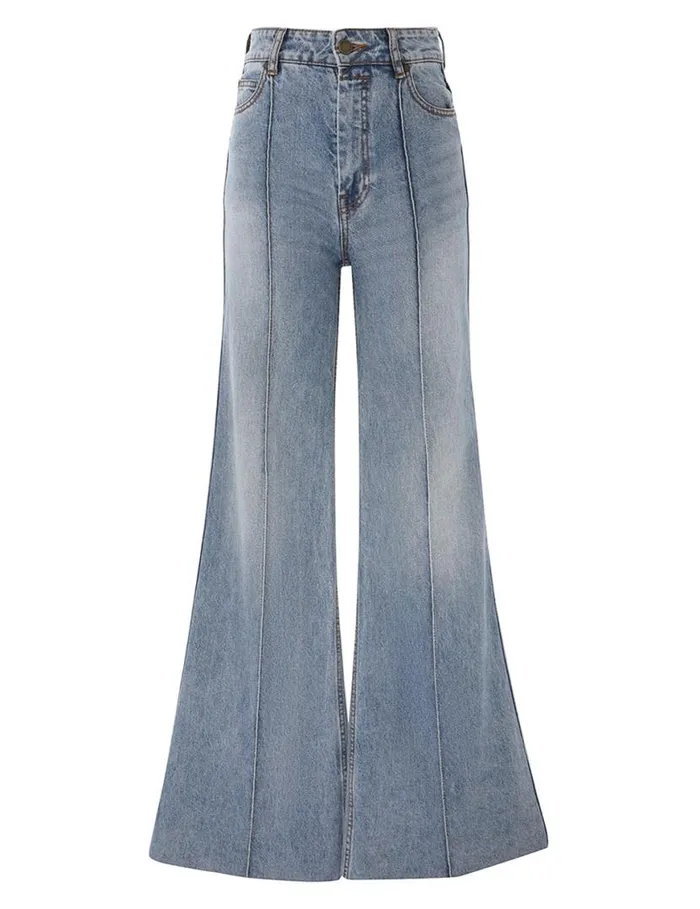 Zimmermann Shorts and Pants Wide Leg Jean Poseidon Blue 8211 Women