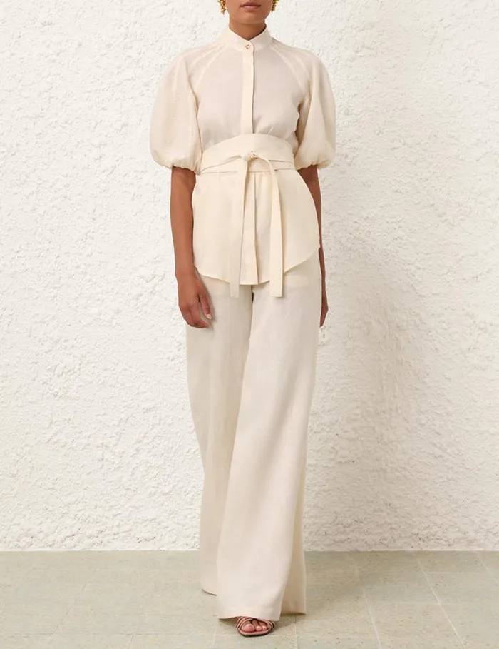 Zimmermann Shorts and Pants Wide Leg Pant Cream 8211 Women
