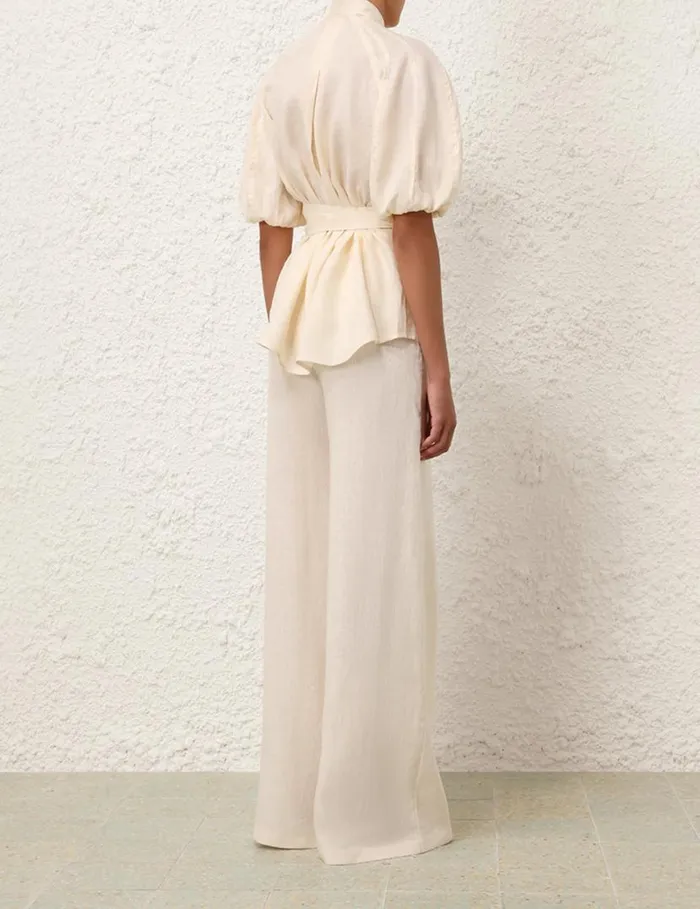 Zimmermann Shorts and Pants Wide Leg Pant Cream 8211 Women