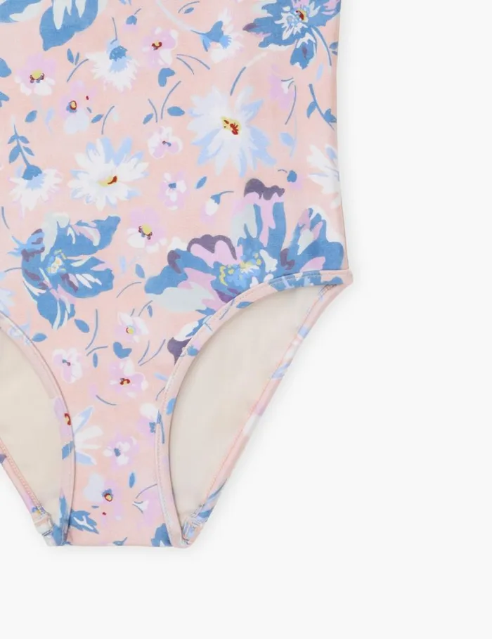 Zimmermann Swimwear Pop Trim Frill 1PC Pinkblue Floral 8211 Kids