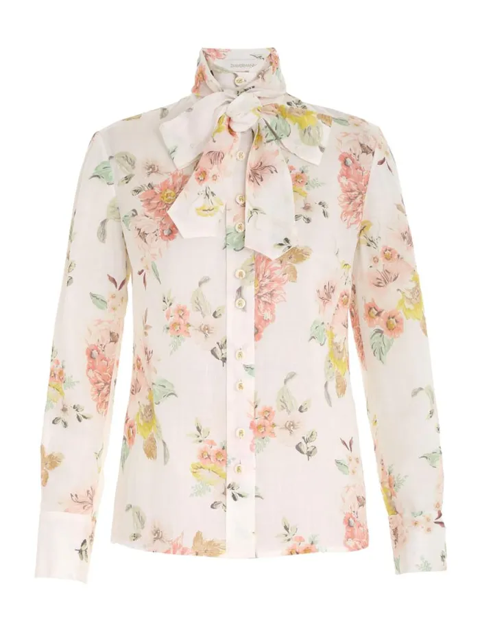 Zimmermann Tops Blouse Coral Floral 8211 Women