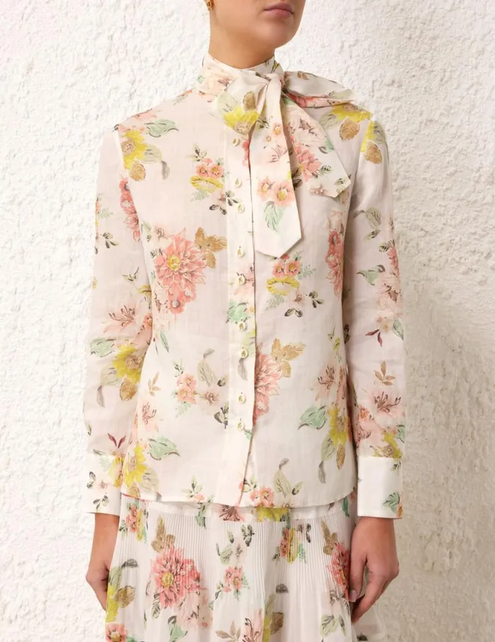 Zimmermann Tops Blouse Coral Floral 8211 Women