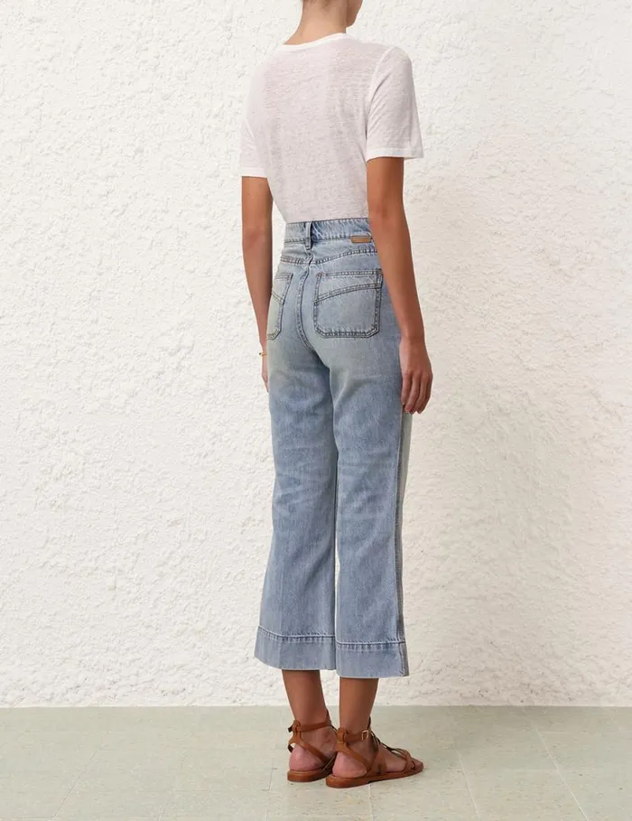 Zimmermann Tops Fitted Tee Ivory 8211 Women