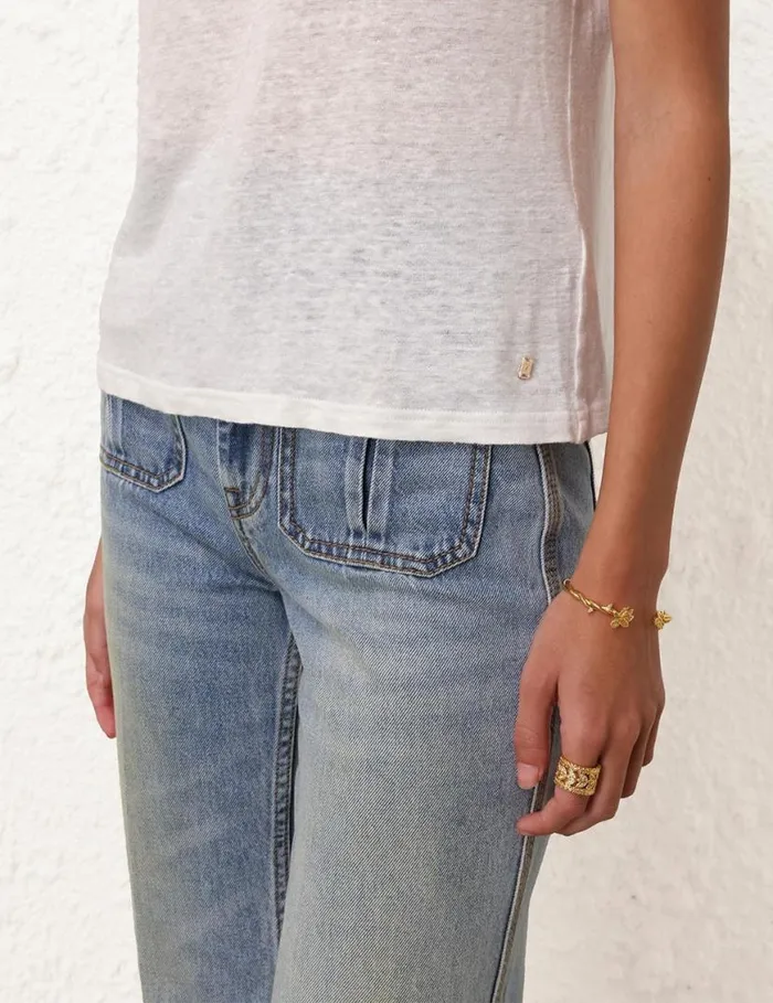 Zimmermann Tops Fitted Tee Ivory 8211 Women