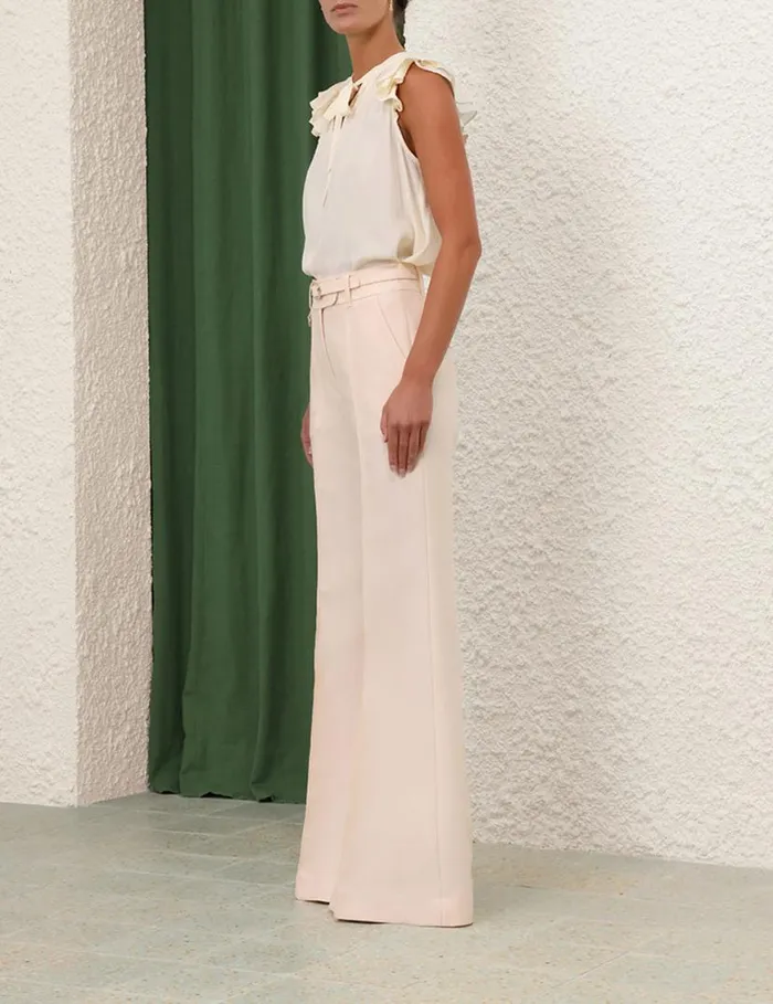 Zimmermann Tops Frilled Tank Cream 8211 Women