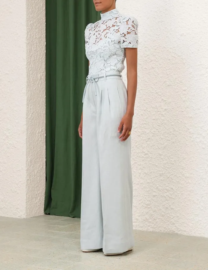 Zimmermann Tops Natura Lace Top Mint 8211 Women
