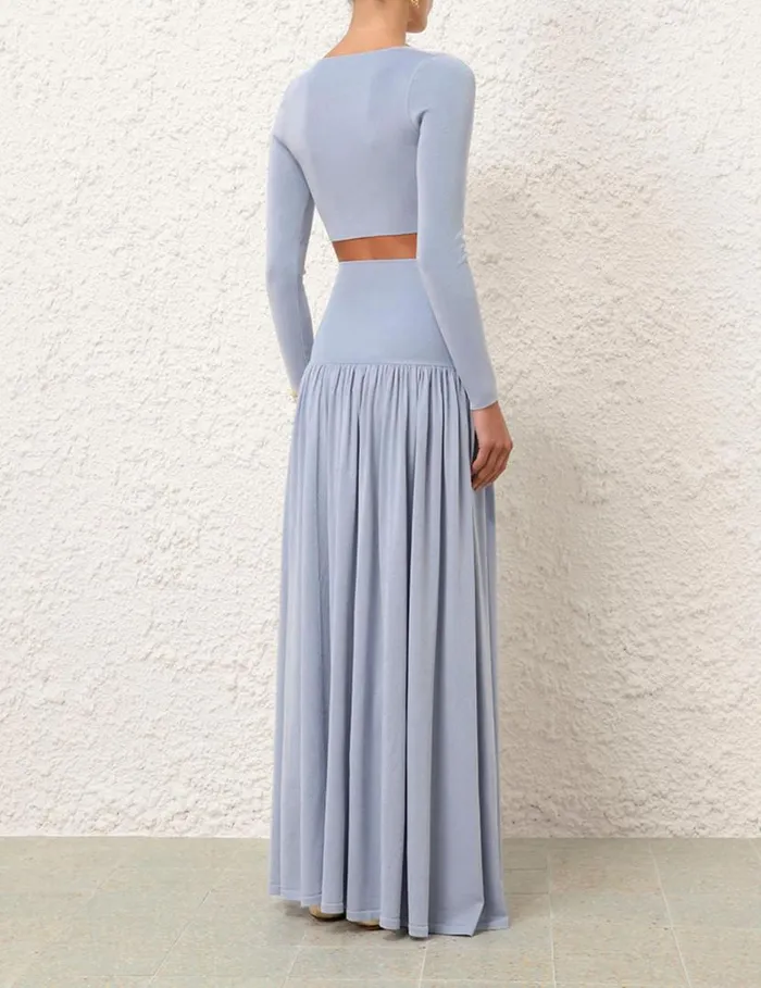 Zimmermann Tops Natura Metallic Scoop Top Blue 8211 Women