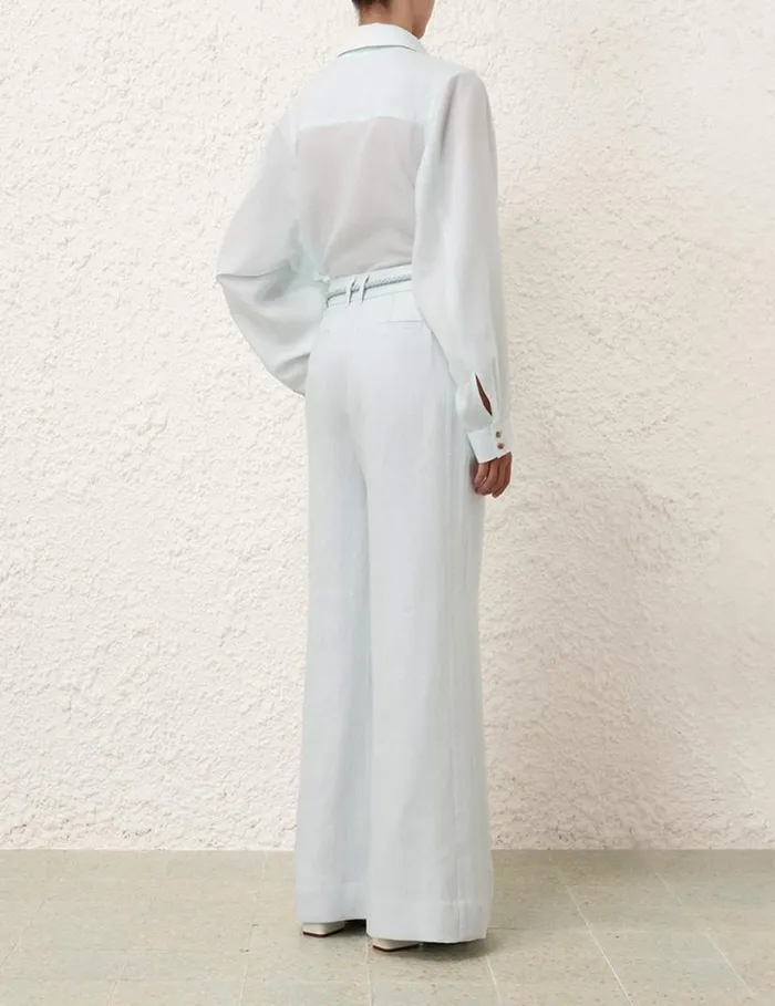 Zimmermann Tops Natura Oversized Shirt Mint 8211 Women