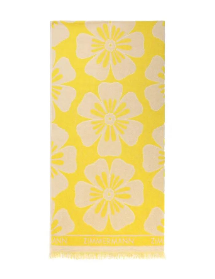 Zimmermann Towels and Pareos Jacquard Towel Yellowcream 8211 Women